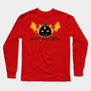 Cat Pumpkin Long Sleeve T-Shirt